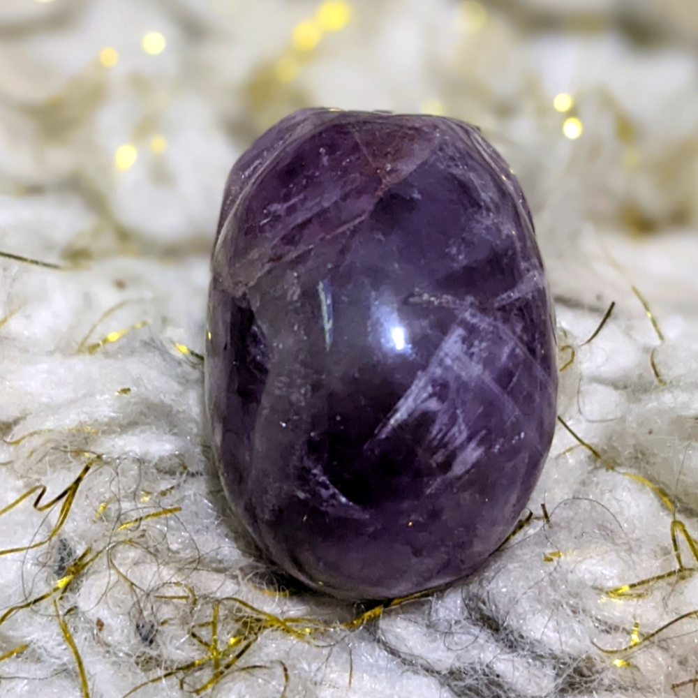 Lepidolite Crystal Skull Specimen Gemstone Mineral Boho Goth Witch Festival - Picture 3 of 6